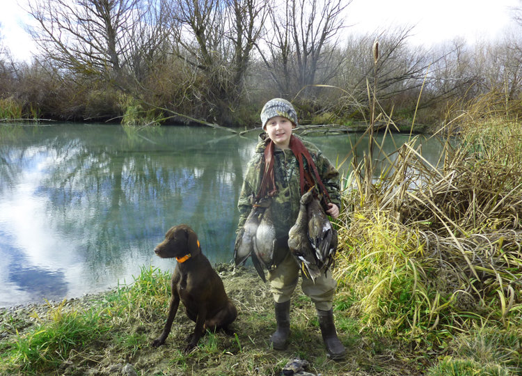 One year later and Hunter and Romo are both a year older and much wiser to the ways of duck hunting.